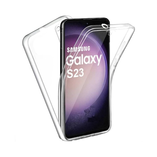 360º Silicon Case for Samsung Galaxy S23 Transparent
